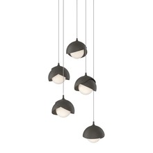 Hubbardton Forge 131125-SKT-LONG-07-07-GG0711 - Brooklyn 5-Light Double Shade Pendant