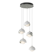 Hubbardton Forge 131125-SKT-STND-85-02-GG0711 - Brooklyn 5-Light Double Shade Pendant