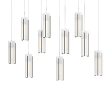 Hubbardton Forge 131204-SKT-LONG-07-GG0065 - Exos Glass 10-Light Pendant