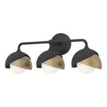 Hubbardton Forge 201375-SKT-10-84-GG0711 - Brooklyn 3-Light Double Shade Bath Sconce