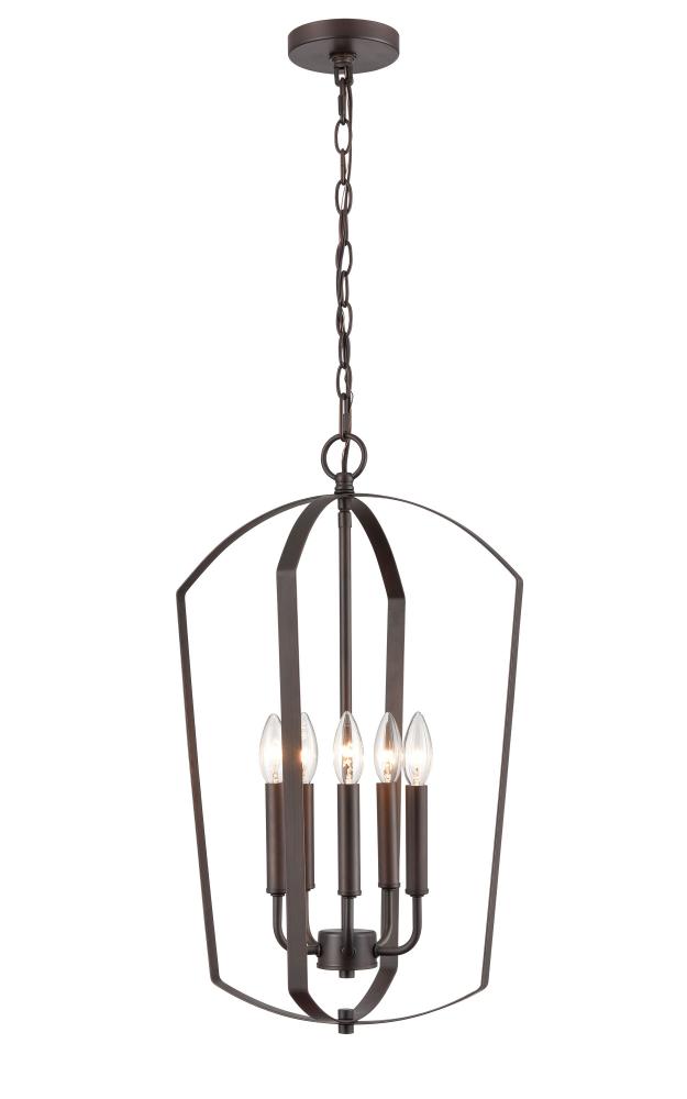 Ivey Lake 5-Light Pendant light Rubbed Bronze