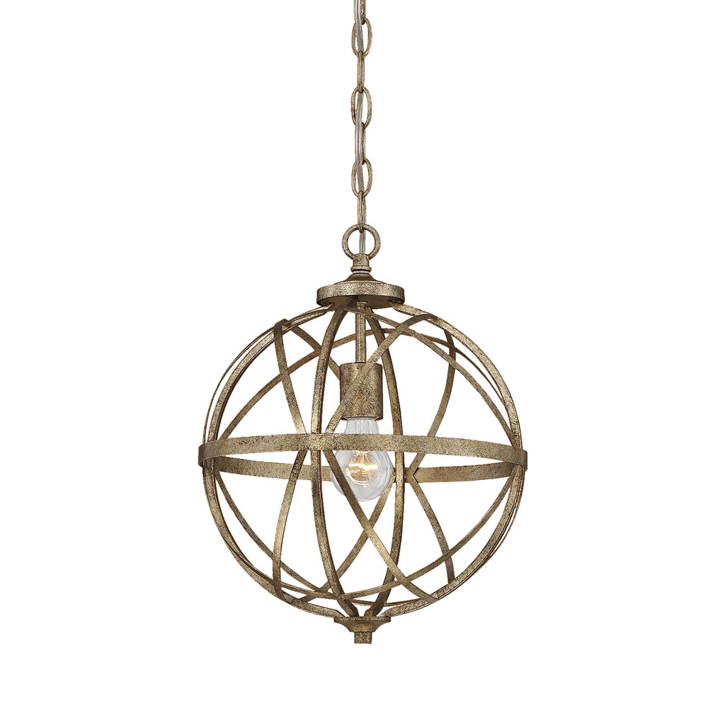 Lakewood 1-Light Pendant light Vintage Gold