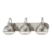 Millennium 5423-SN - Neo-Industrial 3-Light Vanity Satin Nickel