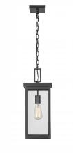 Millennium 42607-PBK - Barkeley 1-Light Outdoor Hanging Lantern Powder Coated Black