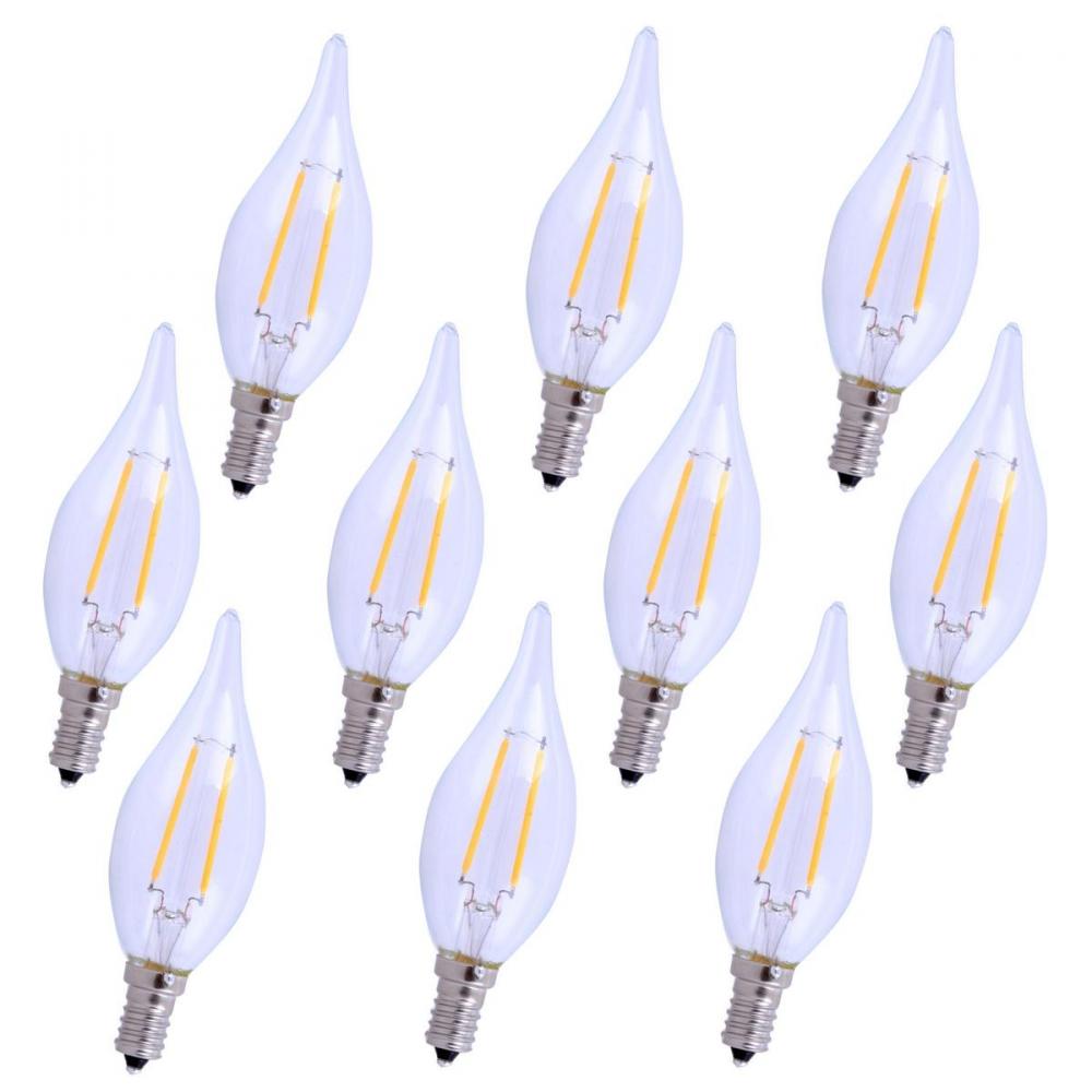 LED E12 Candelabra, 2700k, 300 Degree, CRI80, Es, Ul/CUL, 2.5W, 25w Equivalent, 15000hrs