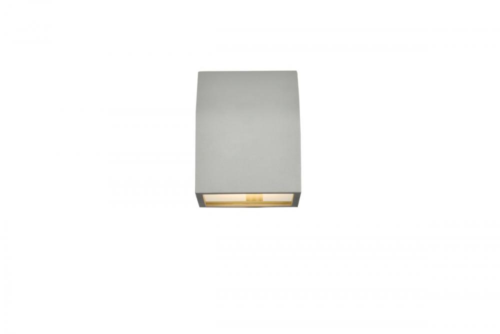 Raine Integrated LED wall sconce in silver