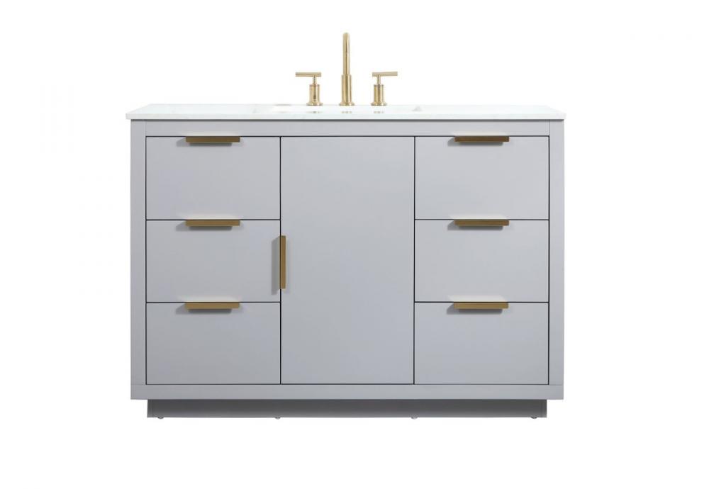 48 Inch Single Bathroom Vanity in Grey