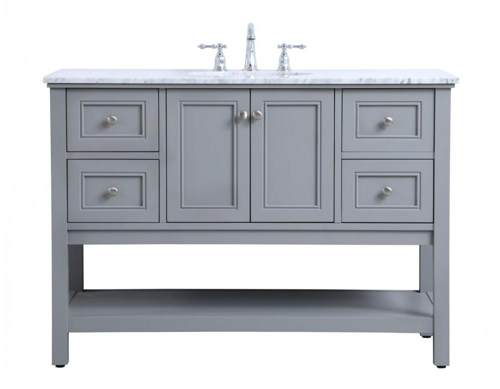 48 In. Single Bathroom Vanity Set in Grey