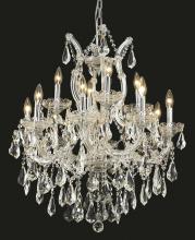 Elegant 2801D27C/RC - Maria Theresa 13 Light Chrome Chandelier Clear Royal Cut Crystal