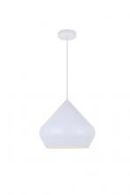 Elegant LD2402WH - Axiom 1 Light White Pendant