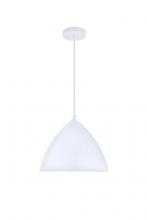 Elegant LD2410WH - Kenneth 1 Light White Pendant