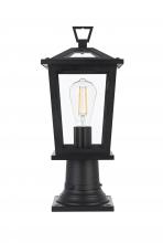 Elegant OD332P17BK - Cayman 7 inch Outdoor Pendant in Black