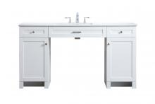 Elegant VF14960WH - 60 Inch Ada Compliant Bathroom Vanity in White