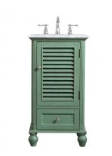 Elegant VF30519VM - 19 inch Single Bathroom Vanity in Vintage Mint