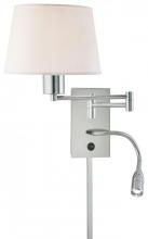 Minka George Kovacs P478-077 - 1 LIGHT SWING ARM WALL LAMP W/ LED READING LAMP