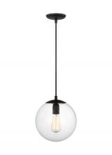 Visual Comfort & Co. Studio Collection 6601801-112 - Leo - Hanging Globe Medium One Light Pendant with Clear Seeded Glass