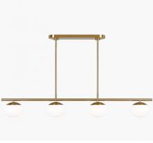 Visual Comfort & Co. Studio Collection EC1264BBS - Lune Medium Linear Chandelier Brushed Brass