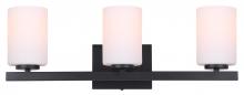 Canarm IVL1093A03BK - Jae 3 Light Vanity, Black Finish