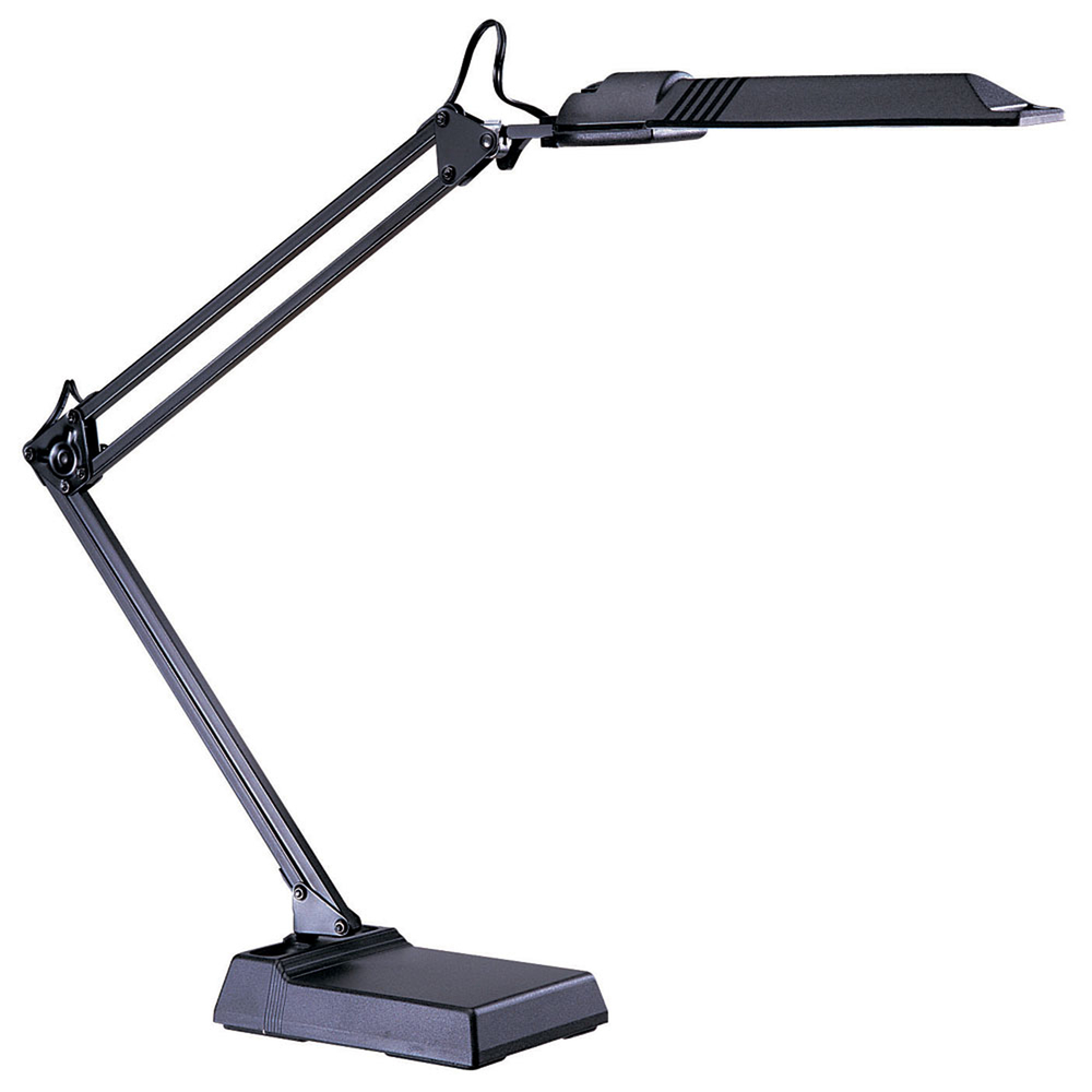 Fluorescent Spring Balanced Arm Desk Lamp, 36" Reach, comes with 13W Fluorescent Bulb