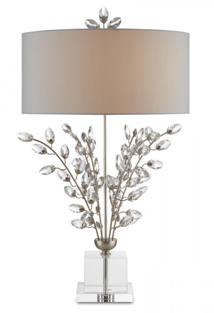 Forget-Me-Not Silver Table Lamp