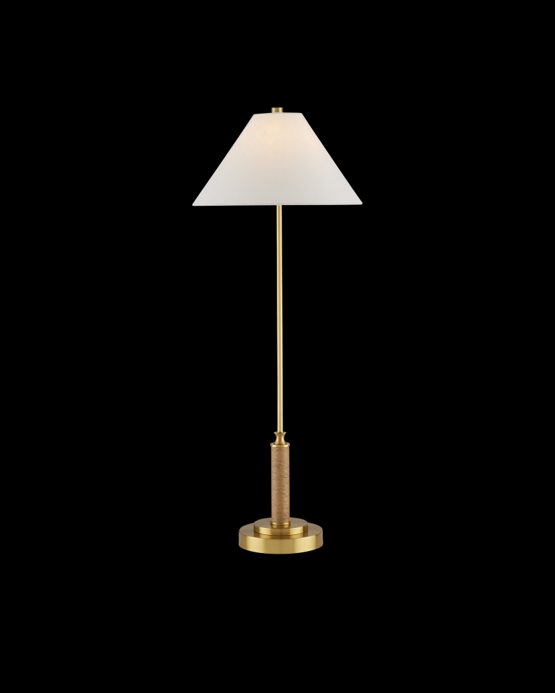 Ippolito Brass Console Lamp