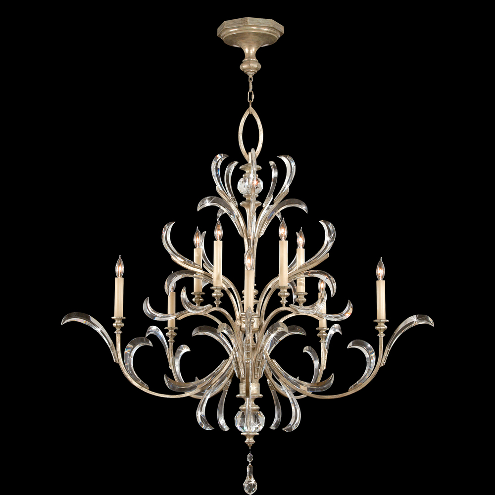 Beveled Arcs 56"W Round Chandelier