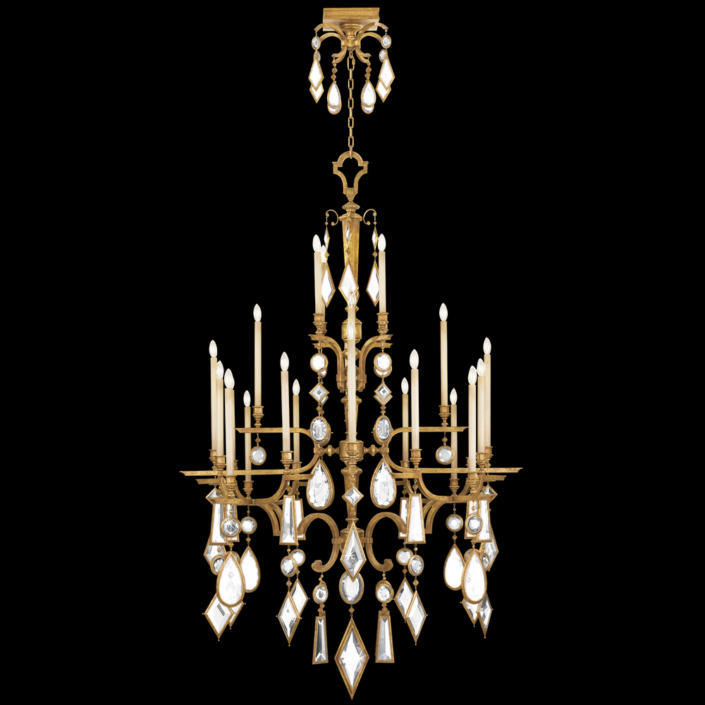 Encased Gems 53"W Round Chandelier